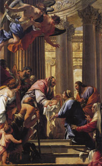 Simon Vouet, Ofiarowanie w Świątyni, 1641, Louvre, Paryż