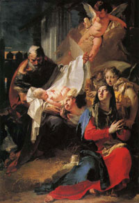 Giovanni Battista Tiepolo, Adoracja Dzieciątka Jezus, 1732 r., Bazylika św. Marka, Wenecja