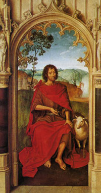 Hans Memling, ŚWIĘTY JAN CHRZCICIEL, 1479, Memlingmuseum Sint Janshospitaal, Brugia