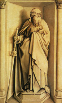 Robert Campin, ŚWIĘTY JAKUB, ok. 1428-1430, Prado, Madryt